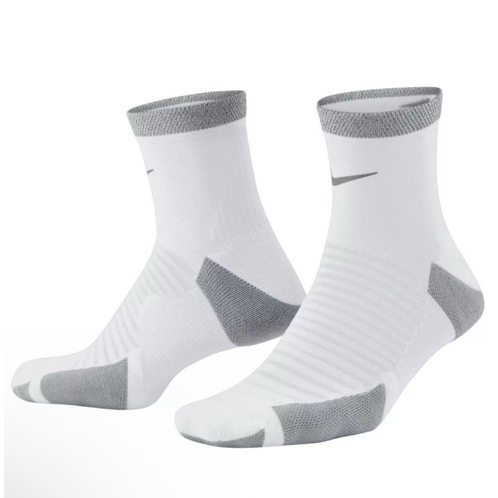 Lot Of 3 Mens Sz 10-11.5/Wmns 11.5-13 Nike Spark White Ankle Running Sock CU7199 - Picture 2 of 3